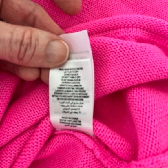 Opening ceremony merino wool knit sweater in bright pink, size small - Picture 7 of 11